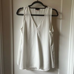 White Vince Camuto v-neck